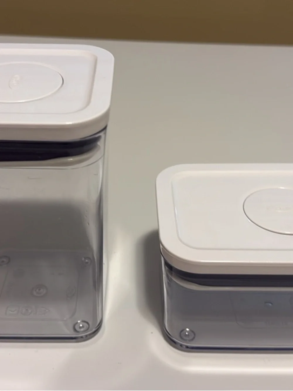 OXO Pop Clear Food Storage Canisters with White Lids - Set Seven!